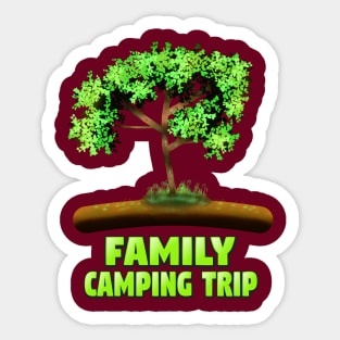 Family Camping Trip Sticker